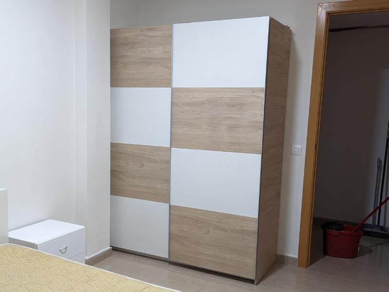 Foto de cliente de Armario Para Dormitorio Onix Habitación Roble Aurora Y Blanco 150x200 cm