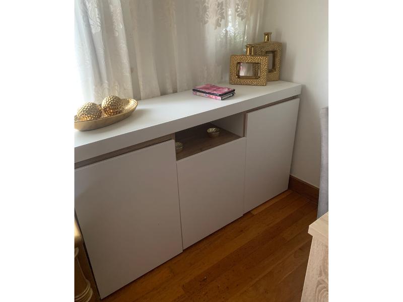 Foto de cliente de Aparador Elis 3 puertas 1 hueco blanco naturale 140 cm