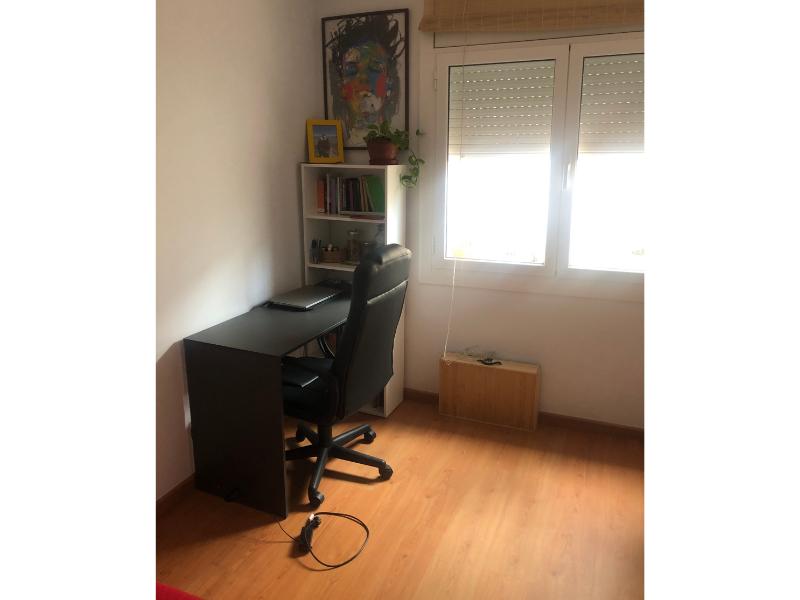Foto de cliente de Mesa escritorio Duplo con Estantería Blanco y Gris 120 cm