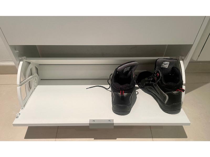 Foto de cliente de Mueble Zapatero Recibidor 2 Puertas Abatibles Color Blanco 75 cm