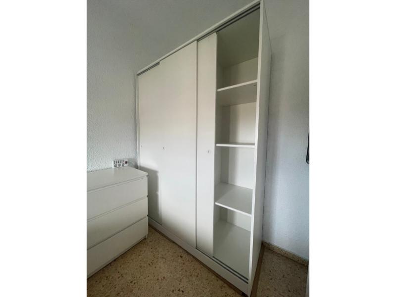 Foto de cliente de Armario con 3 Puertas Correderas Blanco Tibet 150x200 cm