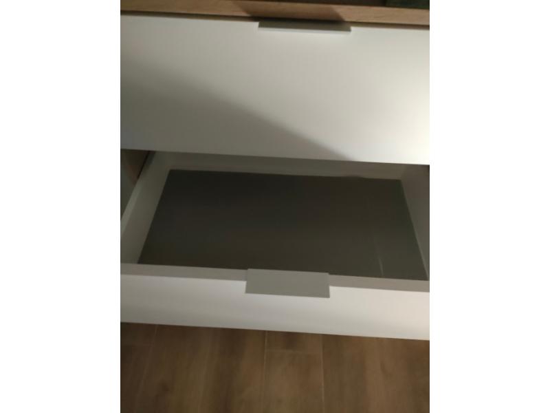 Foto de cliente de Sinfonier Blanco Roble 5 Cajones Luca 60x110 cm
