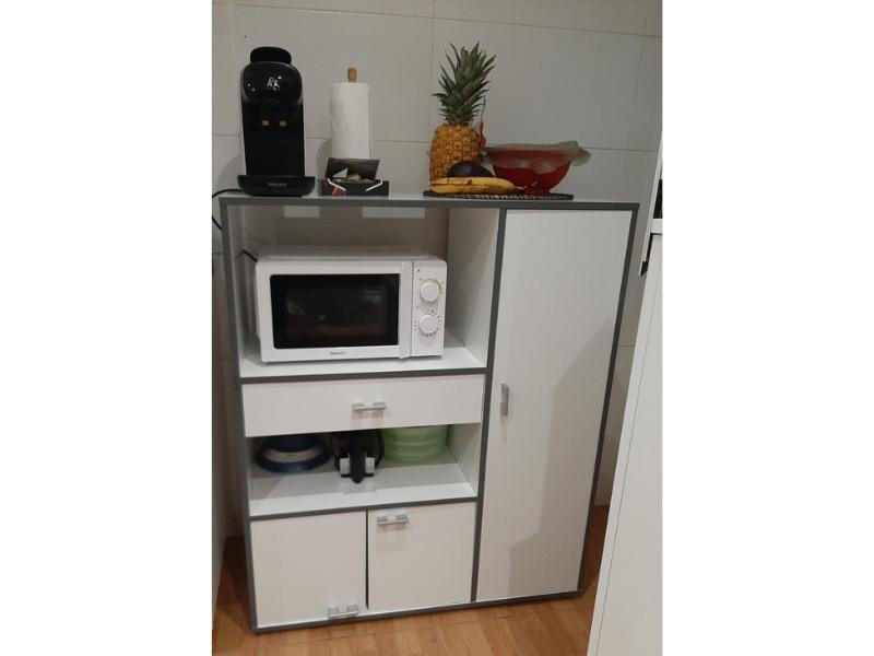 Foto de cliente de Mueble auxiliar micro 3 puertas 90x107 blanco