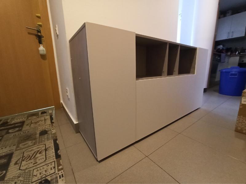 Foto de cliente de Aparador Loira 3 puertas color blanco y cemento 150 cm
