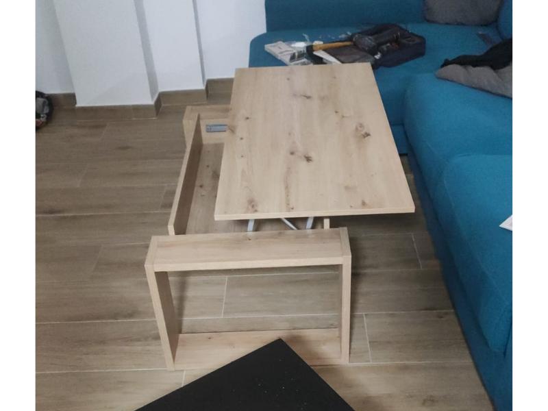 Foto de cliente de Mesa de Centro Elevable Nova Color Roble Nodi 105x55 cm