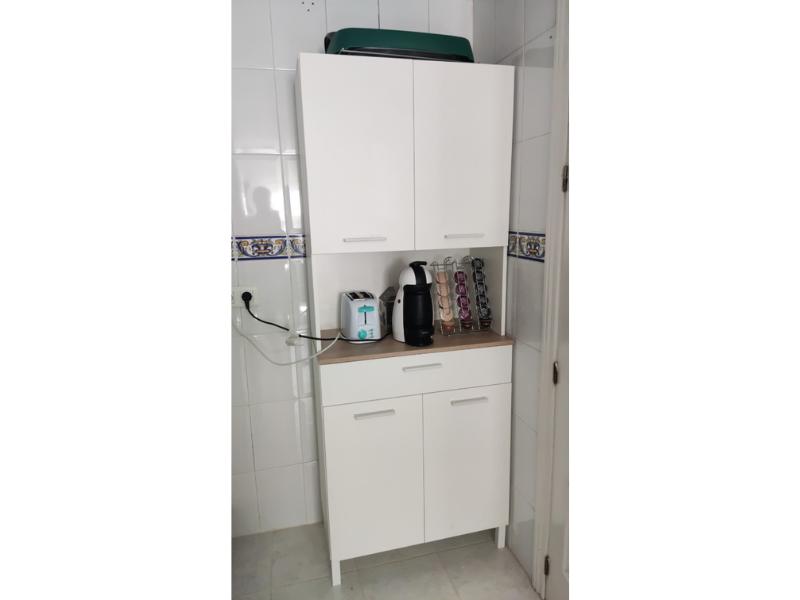 Foto de cliente de Mueble auxiliar cocina alto Yuka Blanco 72x186 cm