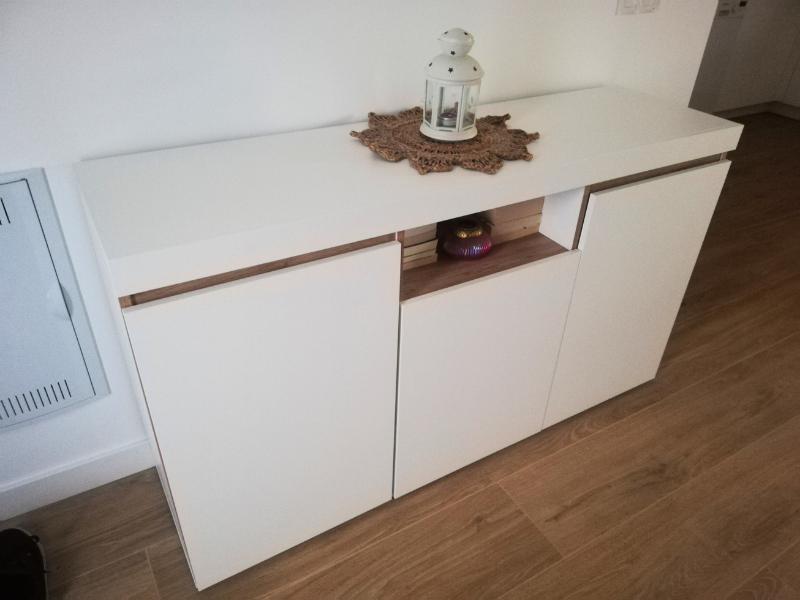 Foto de cliente de Aparador Elis 3 puertas 1 hueco blanco naturale 140 cm