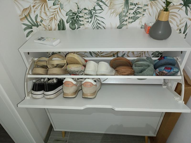 Foto de cliente de Mueble Zapatero Recibidor Nórdico Fiano 2 Trampones 80 cm