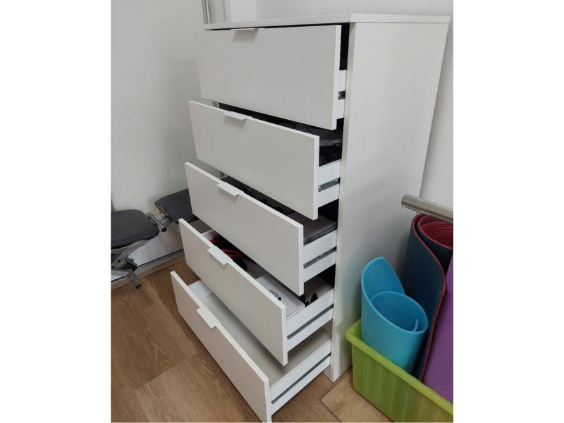 Foto de cliente de Cómoda De 5 Cajones Color Blanco Artik Dormitorio 60x110 cm