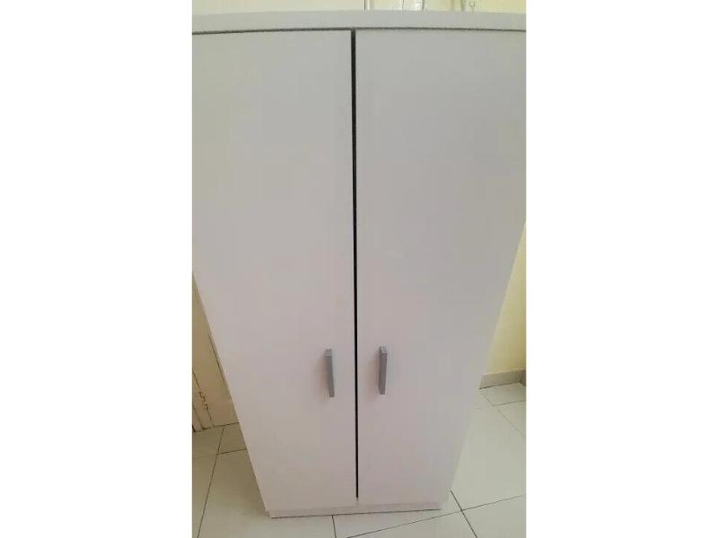 Foto de cliente de Mueble Zapatero Recibidor Armario Auxiliar Bajo Con 7 Baldas Color Blanco 55 cm