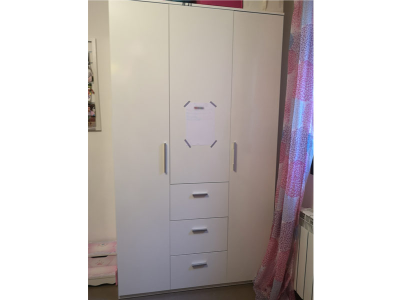 Foto de cliente de Armario Blanco Brillo Dormitorio 120x200 cm