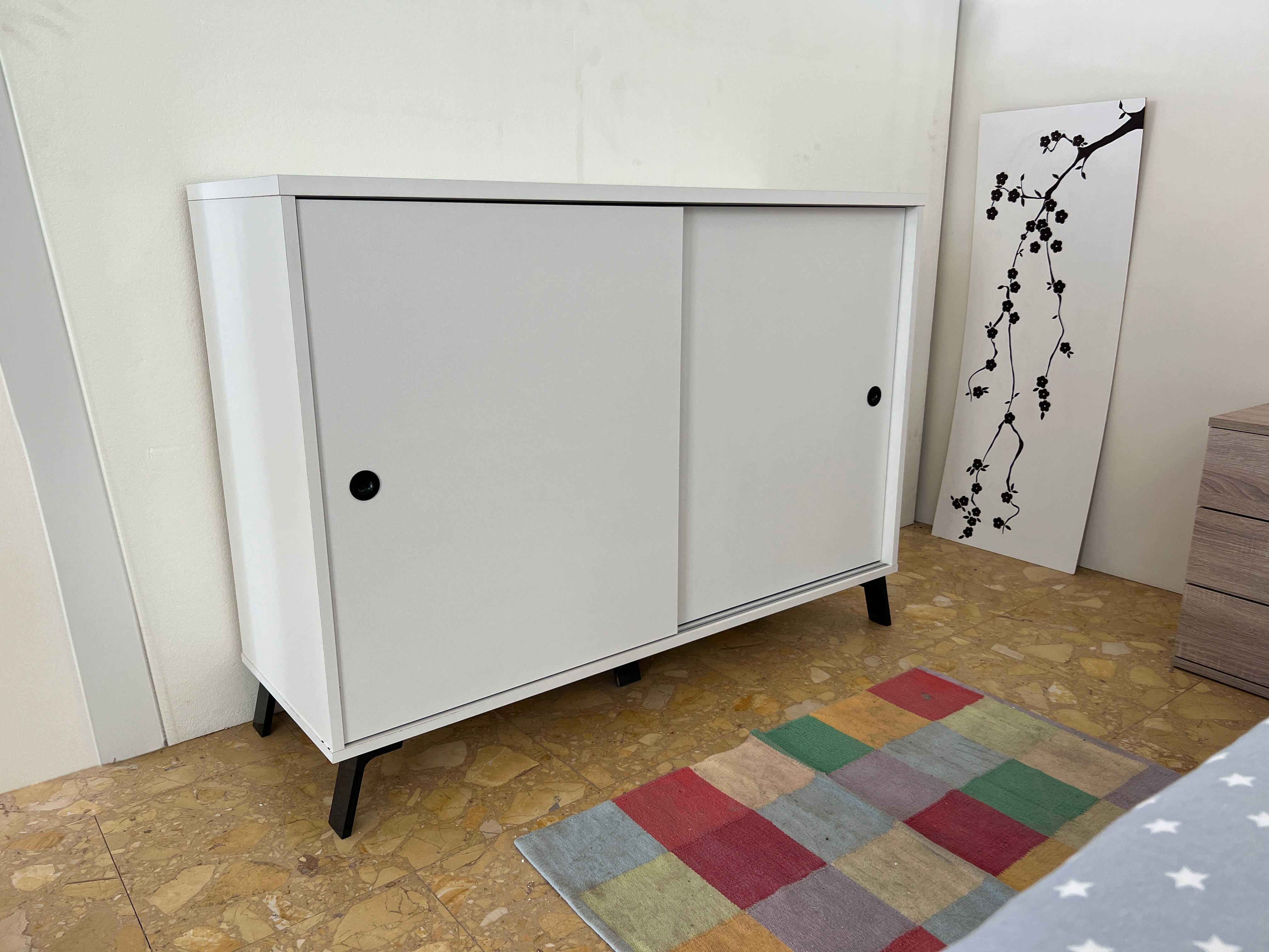 Foto de cliente de Aparador salón Kamet puertas correderas blanco 120 cm