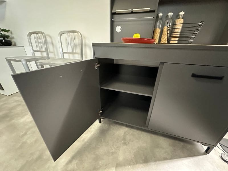 Foto de cliente de Módulo Inferior Cocina Smoke Color Gris y Roble 118x60 cm