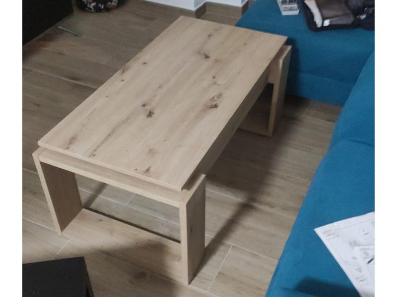 Foto de cliente de Pack Muebles De Salón Completo Estilo Moderno Roble Nodi Y Blanco Artik