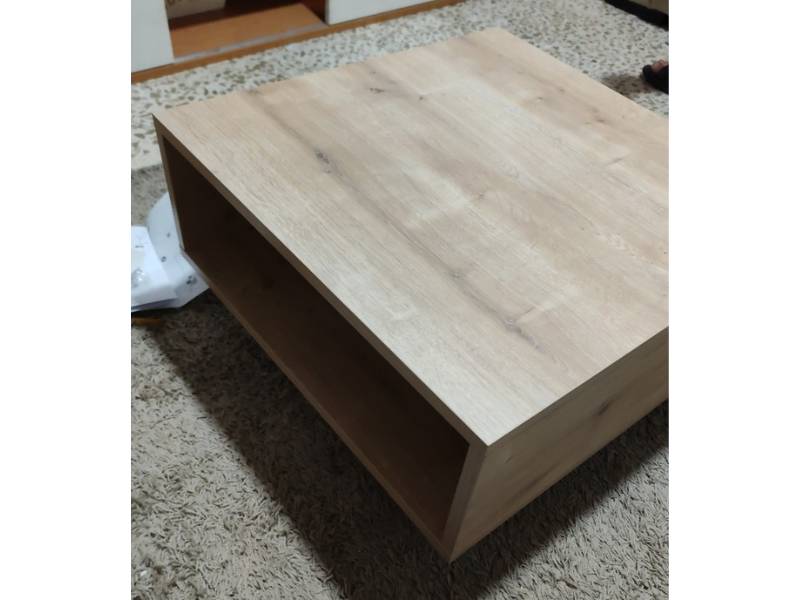 Foto de cliente de Mesa Centro Fija Capuchino Color Roble Safir 60x60 cm