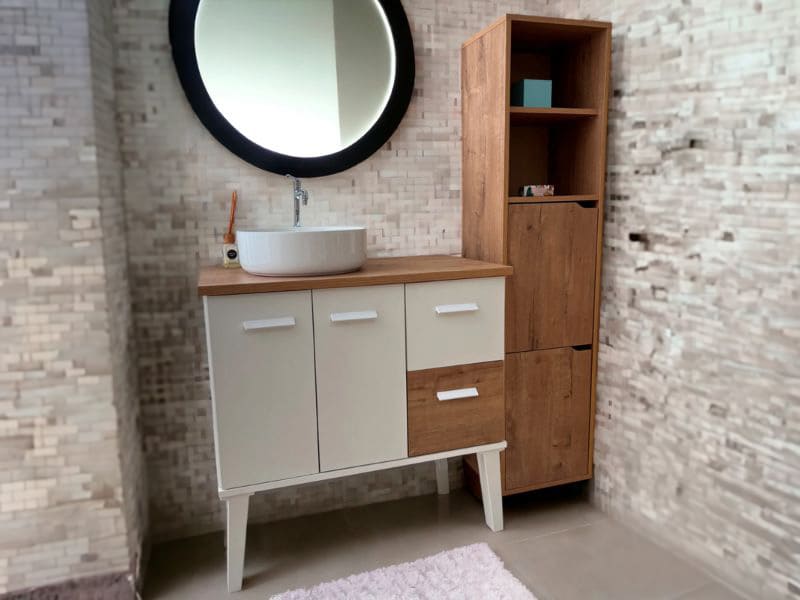 Foto de cliente de Columna de Baño Nadia Roble Gold 37x150 cm