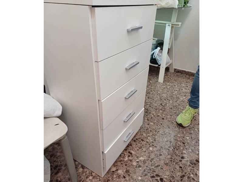 Foto de cliente de Sinfonier 5 Cajones Couple Color Blanco Mate 50x90 cm