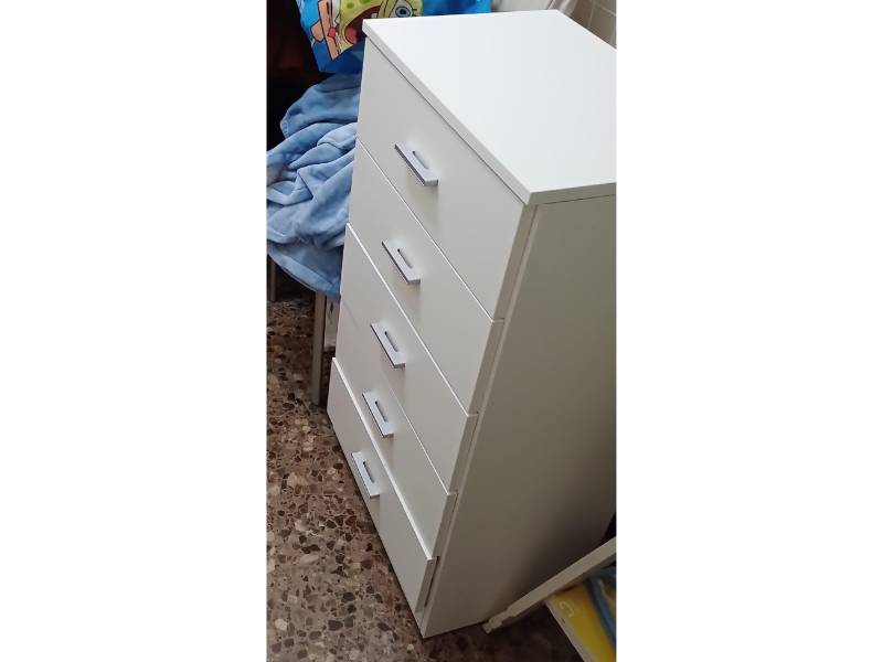 Foto de cliente de Sinfonier 5 Cajones Couple Color Blanco Mate 50x90 cm