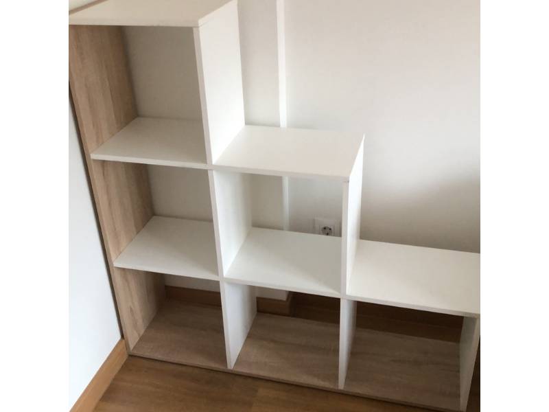 Foto de cliente de Estantería librería escalera Taris 108x110x28 cm
