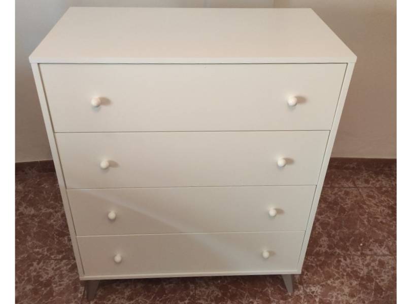 Foto de cliente de Cómoda De 4 Cajones Juvenil Blanca Sweet 78x95 cm