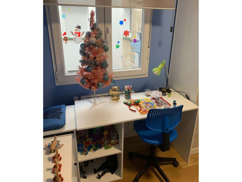 Foto de cliente de Escritorio Moderno Multi Posiciones Color Blanco Artik 120 cm