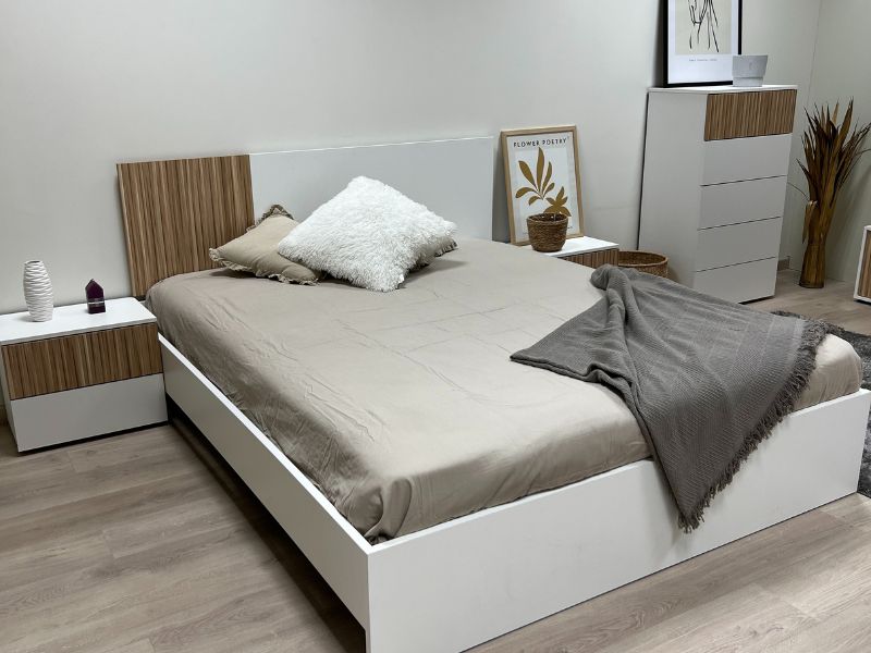 Foto de cliente de Dormitorio Matrimonio Estilo Nórdico Completo Muebles Natur y Blanco Artik
