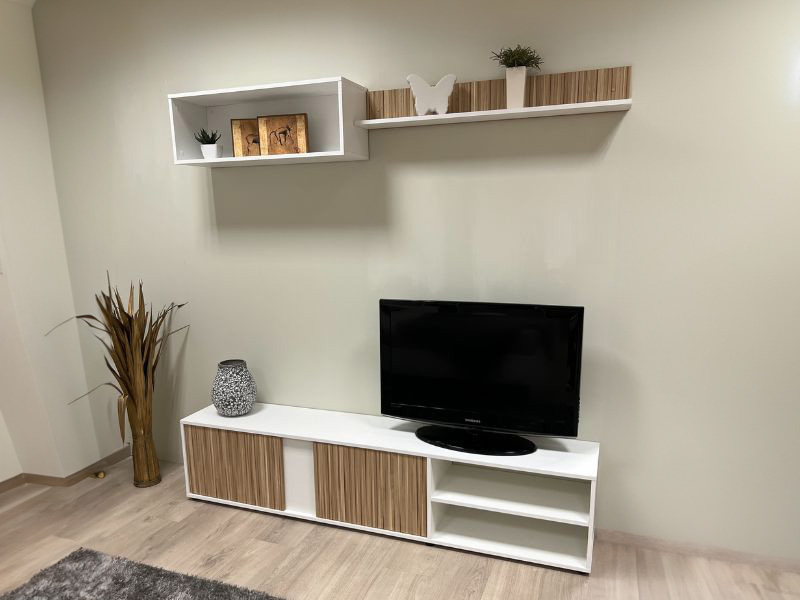 Foto de cliente de Mueble De Salón Ecco Color Blanco Artik y Natur 180 cm