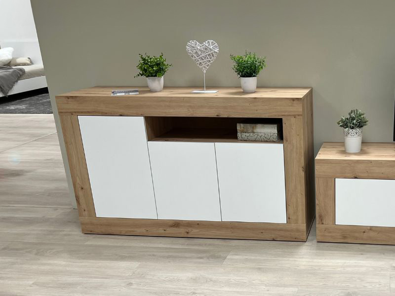 Foto de cliente de Pack Oficina Juvenil Noa Estilo Moderno Color Roble Nodi Y Blanco Artik