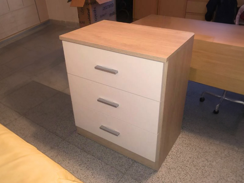 Foto de cliente de Dormitorio Matrimonio Estilo Nórdico Completo Principal Blanco Mate y Roble Sahara