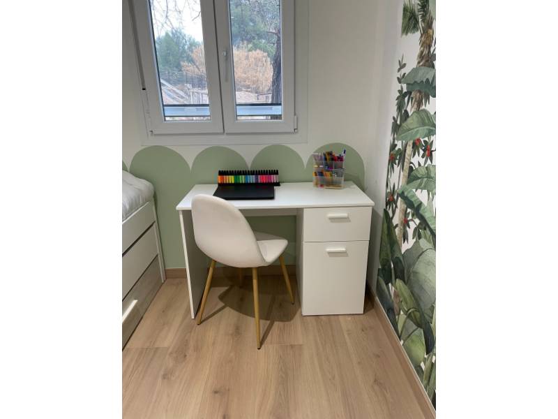 Foto de cliente de Mesa escritorio Just Blanco 108 cm