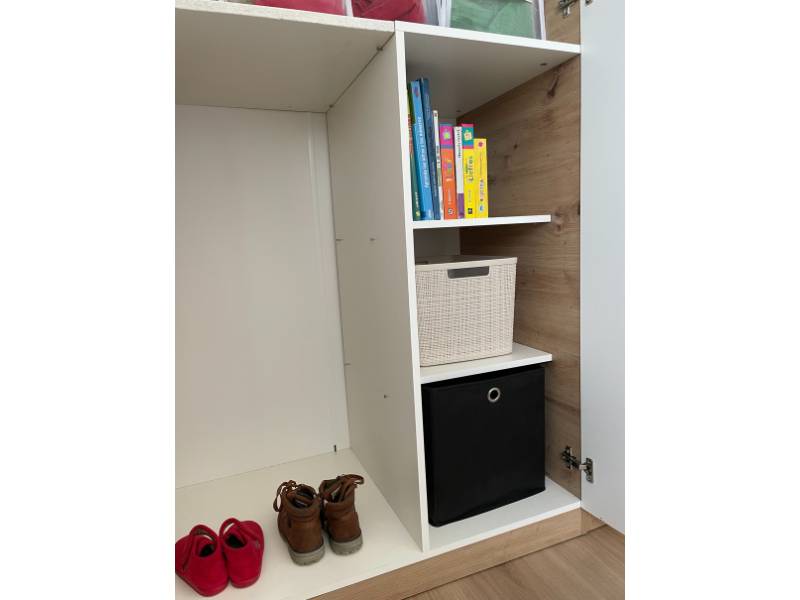 Foto de cliente de Pack de Muebles Dormitorio Juvenil Roble Nodi y Blanco Artik