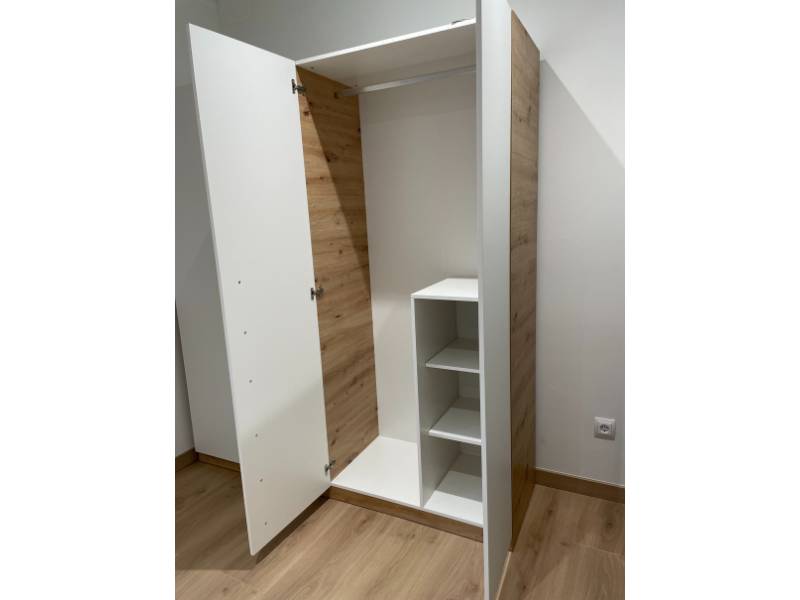 Foto de cliente de Pack de Muebles Dormitorio Juvenil Roble Nodi y Blanco Artik