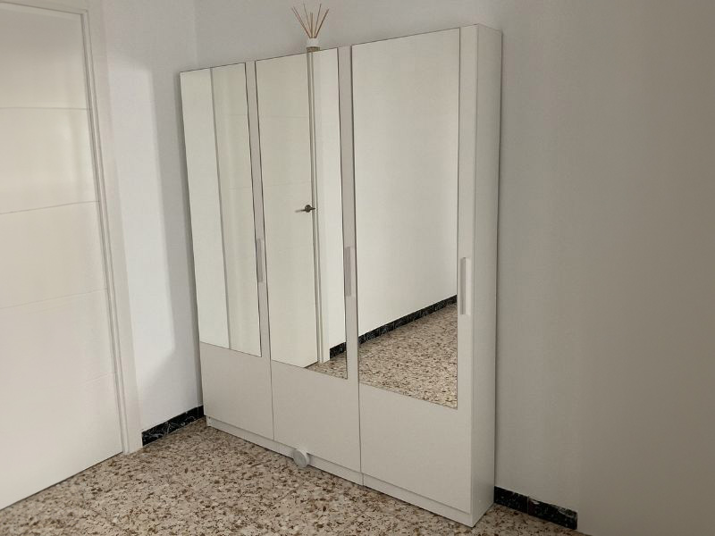 Foto de cliente de Mueble Zapatero Recibidor con Espejo Alto Color Blanco 50 cm