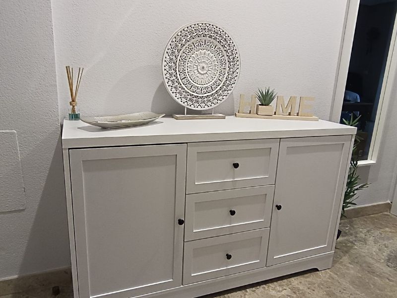 Foto de cliente de Aparador Salón Ottavia Estilo Contemporáneo 2 Puertas Color Blanco Mate 120 cm