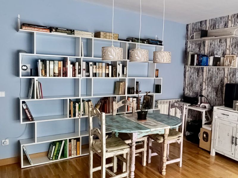 Foto de cliente de Pack 3 estanterías Athena alta en Blanco brillo