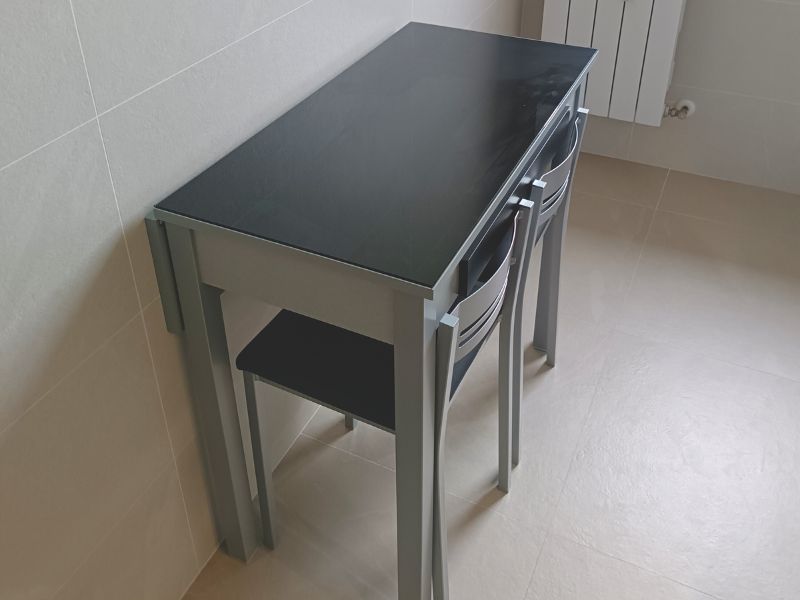 Foto de cliente de Silla De Cocina Costa Negro Con Polipiel Y Metal