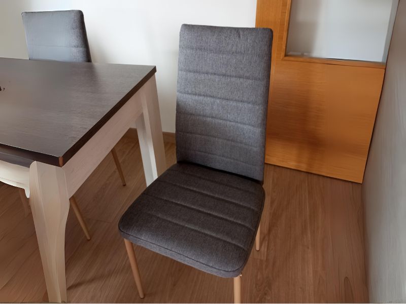 Foto de cliente de Silla tela color gris Asper moderna