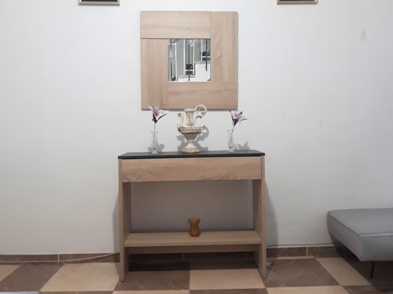 Foto de cliente de Mueble de Entrada Recibidor Consola con Espejo Andy 92 cm