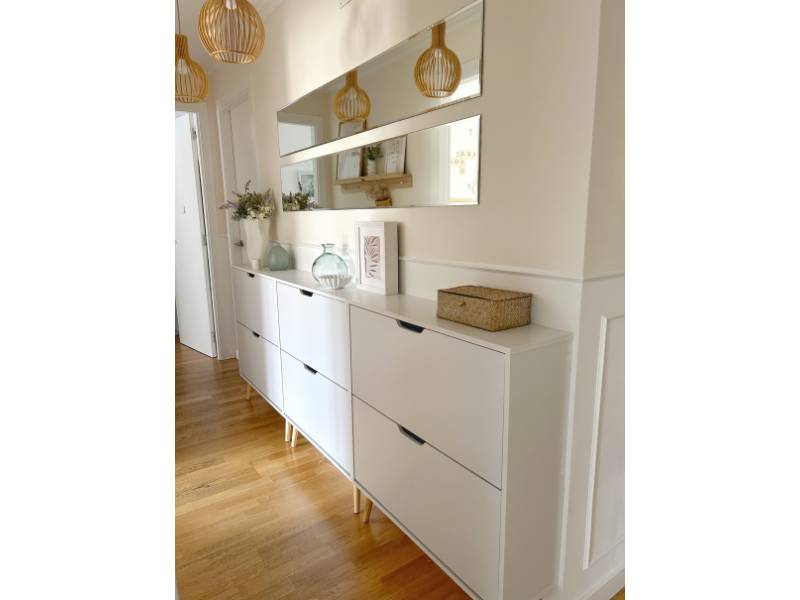 Foto de cliente de Mueble Zapatero Recibidor Nórdico Fiano 2 Trampones 80 cm
