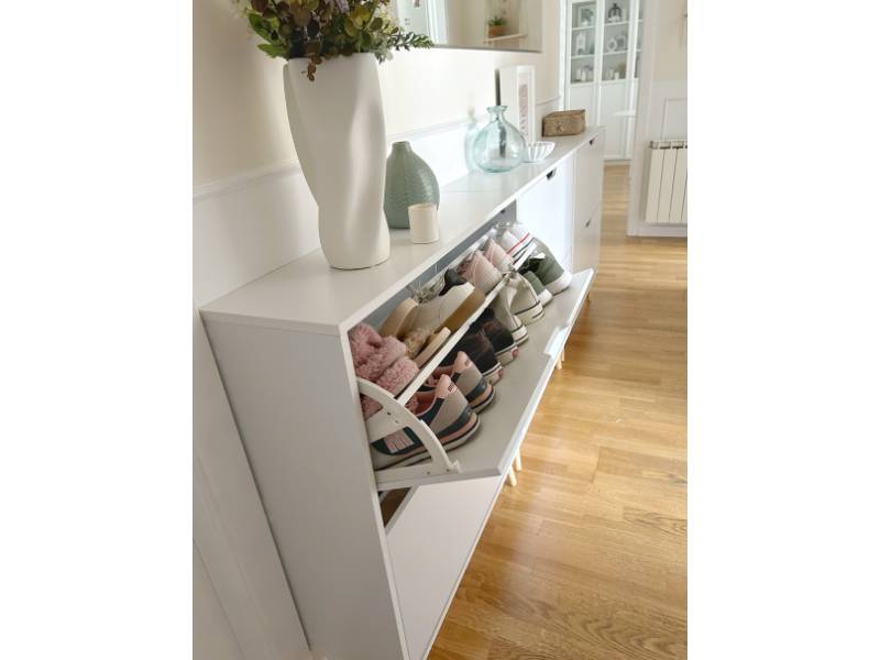 Foto de cliente de Mueble Zapatero Recibidor Nórdico Fiano 2 Trampones 80 cm