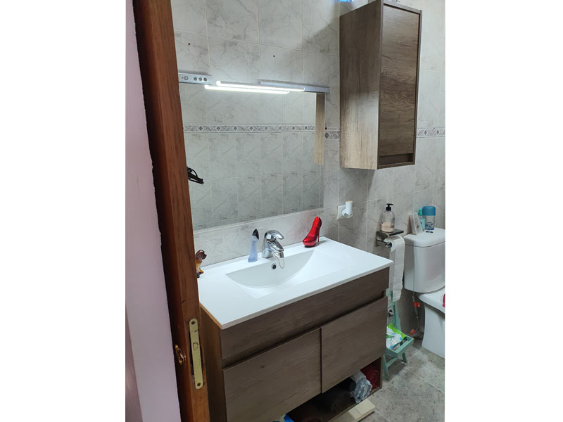 Foto de cliente de Mueble de Baño Suspendido 80 cm (Lavabo Opcional)