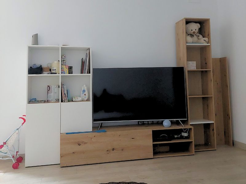 Foto de cliente de Mueble De Salón Lyra Con Almacenaje Blanco Artik Y Roble Nodi 241 cm