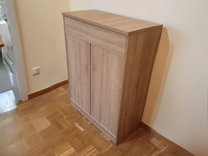 Foto de cliente de Mueble Zapatero Auxiliar Recibidor Berlín Color Roble Cambrian 75 cm