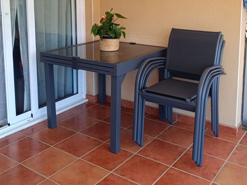 Foto de cliente de Silla Exterior Jardín Piazza Color Gris Guijarro y Grafito