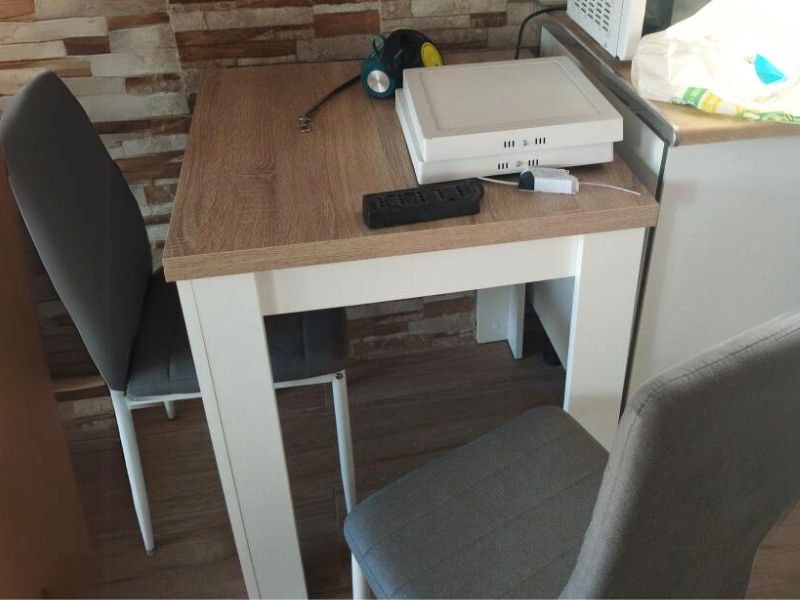 Foto de cliente de Mesa cocina extensible Livre auxiliar 78-79x67-134x67 cm