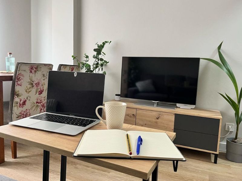 Foto de cliente de Mueble TV Brooklyn 130 cm Color Roble Nodi y Gris Antracita