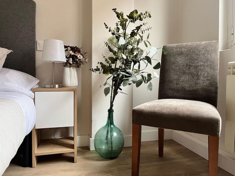 Foto de cliente de Mesita De Noche Gate Roble Safir y Blanco 30x55 cm