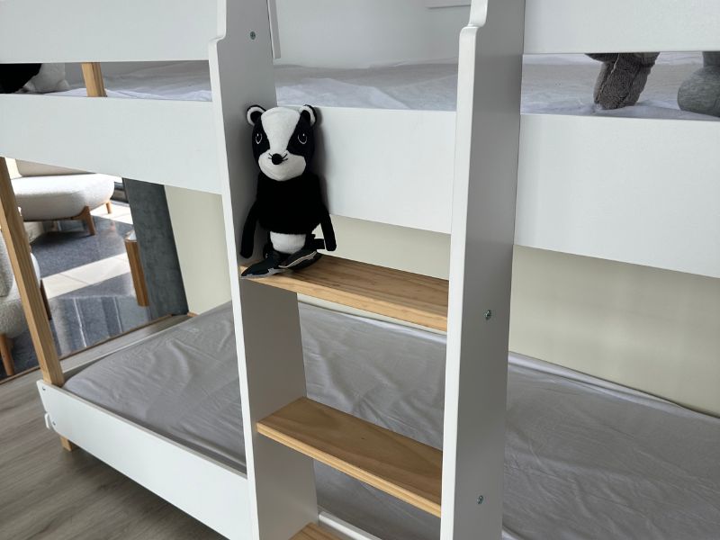 Foto de cliente de Litera Juvenil Timber Blanco Mate y Beige 90x190 cm