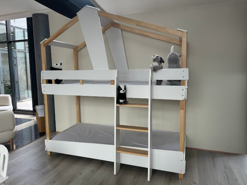 Foto de cliente de Litera Juvenil Timber Blanco Mate y Beige 90x190 cm