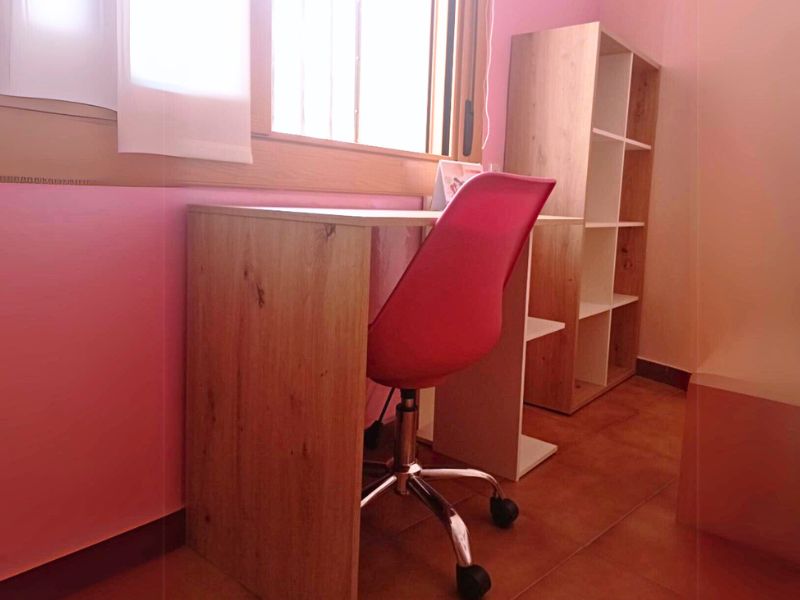 Foto de cliente de Pack Escritorio Con Estantería Estilo Moderno Color Blanco Artik Y Roble Nodi
